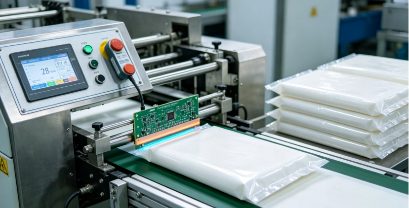 temperature transmitter board in packaging process